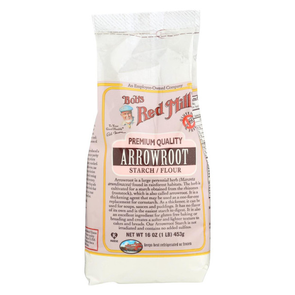 Bob's Red Mill Arrowroot Starch / Flour - 16 oz - Case of 4