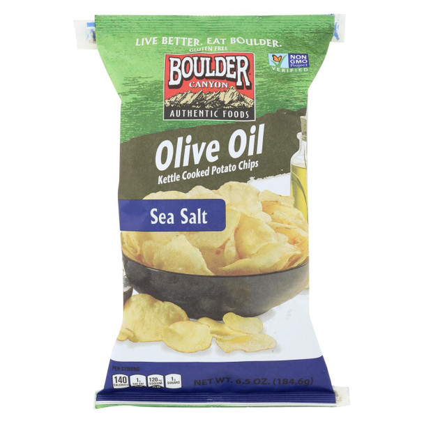Boulder Canyon - Kettle Chips - Olive Oil - Case of 12 - 6.5 oz.
