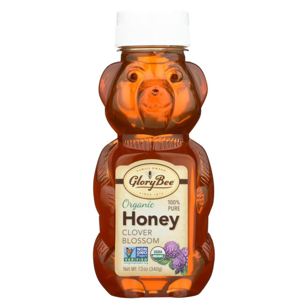 Glorybee Honey - Clover Blossom - Case of 6 - 12 fl oz.