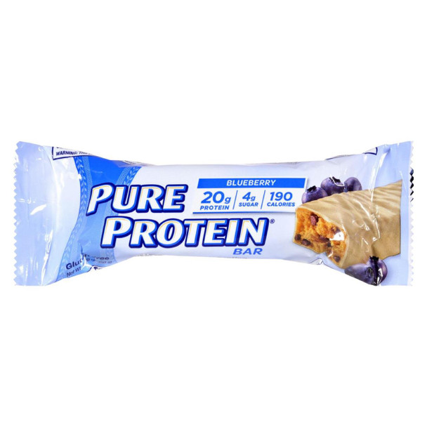 Pure Protein Bar - Blueberry with Greek Yogurt Style Coating - 1.76 oz - Case of 6
