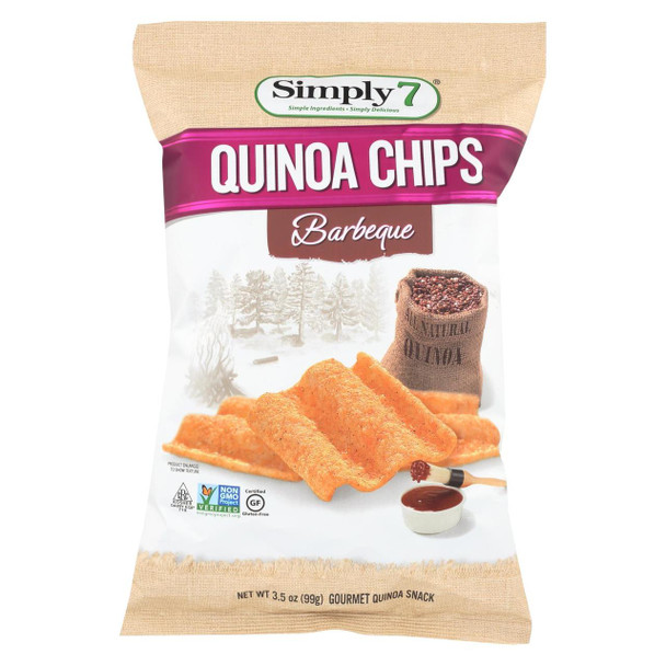 Simply 7 Quinoa Chips - Barbecue - Case of 12 - 3.5 oz.