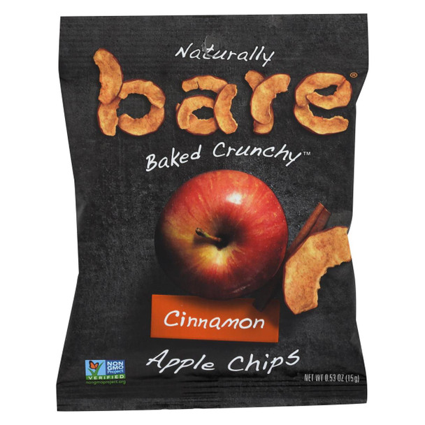 Bare Fruit Cinnamon Apple Chips - Case of 24
