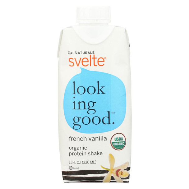 Svelte Protein Shake - Organic French Vanilla - 11 oz - Case of 8