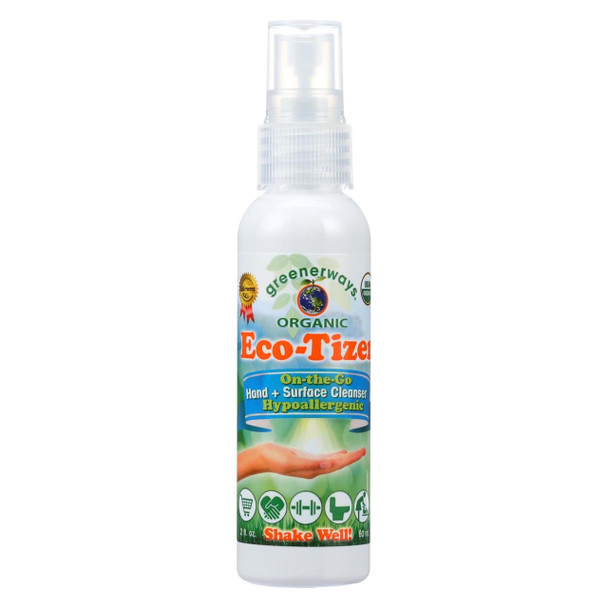 Greenerways Organic Eco Tizer Counter Display - 2 oz - Case of 12