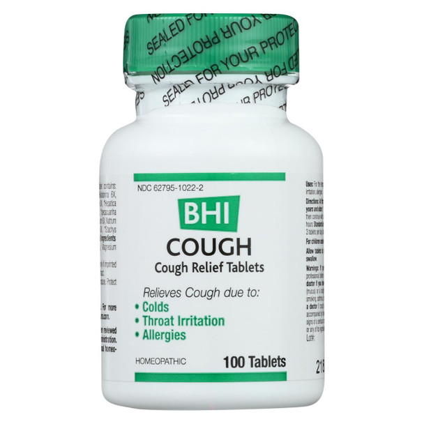 BHI - Cough Relief - 100 Tablets