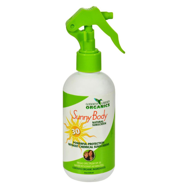 Goddess Garden Organic Sunscreen - Natural SPF 30 Trigger Spray - 8 oz