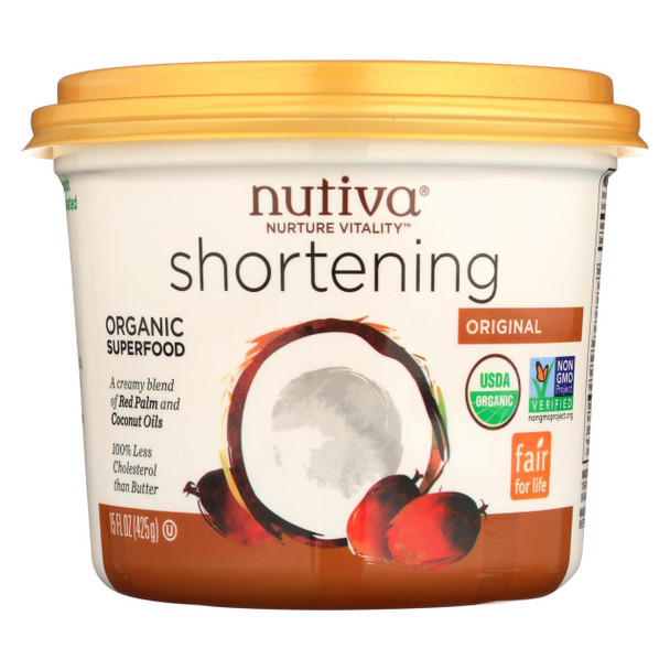 Nutiva Organic Superfood Shortening - Case of 6 - 15 oz.