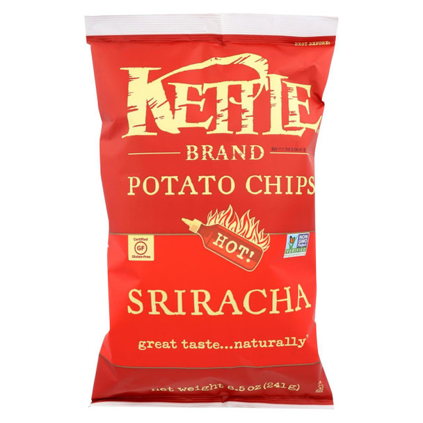 Kettle Brand Potato Chips - Sriracha - Case of 12 - 8.5 oz.