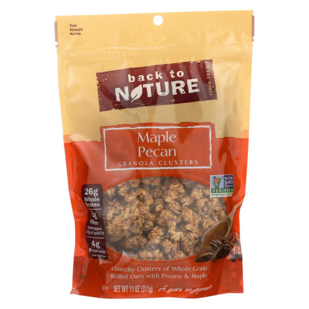 Back To Nature Granola Clusters - Maple Pecan - Case of 6 - 11 oz.