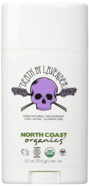 North Coast Organics Deodorant - Organic - Death By Lavender - Case of 12 - .35 fl oz
