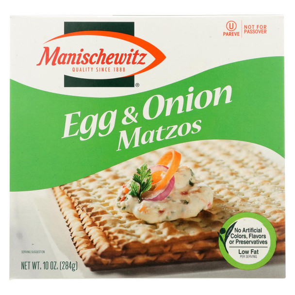 Manischewitz - Matzo Egg and Onion - Case of 12 - 10 oz.