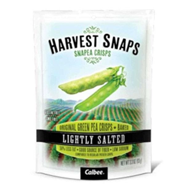 Calbea Snapea Crisp - Harvest Snaps Lightly Salted Snapea Crisps - Snack Pack - .75 oz - case of 36