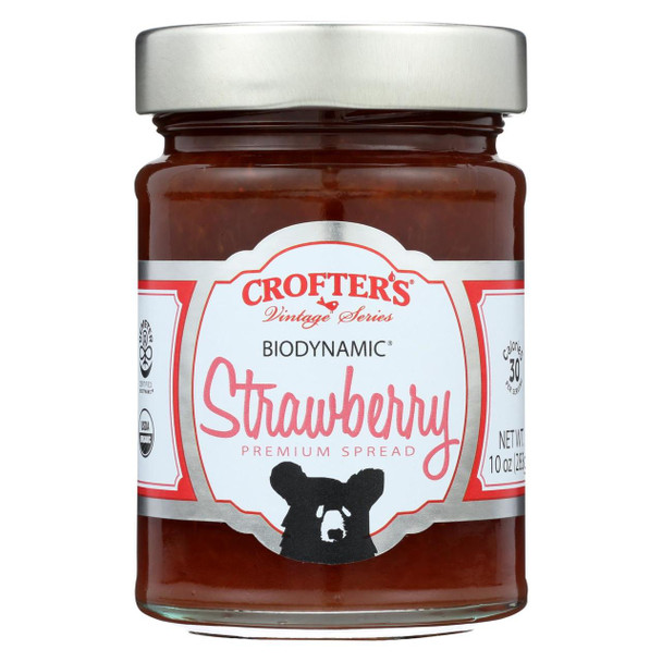 Crofters Premium Spreads - Biodynamic Strawberry - Case of 6 - 10 oz.