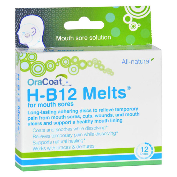 Oracoat H B12 Melts - Mouth Sores - 12 Count