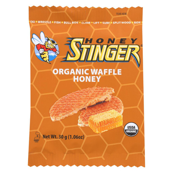 Honey Stinger Waffle - Organic - Honey - 1 oz - case of 16