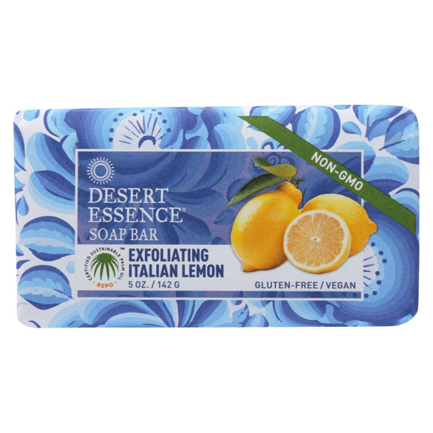 Desert Essence - Bar Soap - Exfoliating Italian Lemon - 5 oz