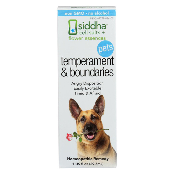 Siddha Flower Essences Temperment and Boundaries - Pets - 1 fl oz