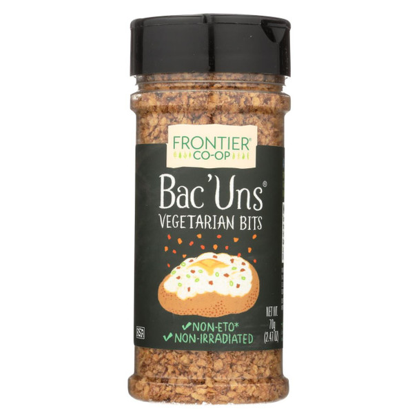Frontier Herb Bac Uns - Bacon less Bits - 2.47 oz Bottle