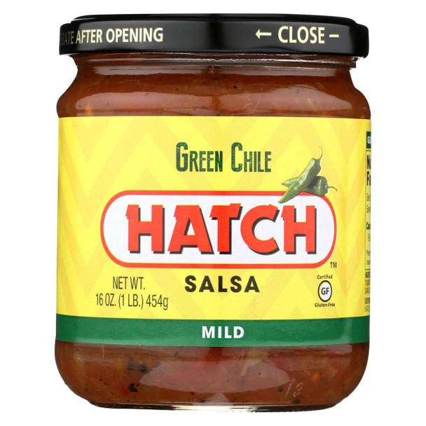 Hatch Chili Salsa - Roasted Green Chili - Mild - Case of 6 - 16 oz