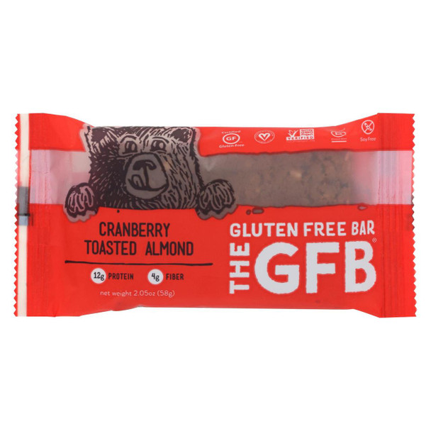 The Gluten Freeb Bar - Cranberry Toasted Almond - Gluten Free - Case of 12 - 2.05 oz