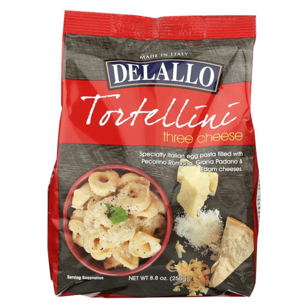 Delallo - Tortelini - 3 Cheese - Case of 12 - 8.8 oz