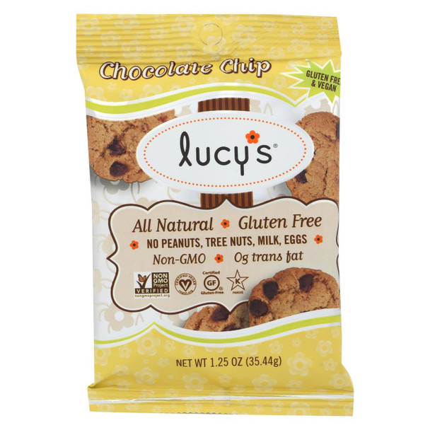Dr. Lucy's - Cookies - Chocolate Chip - Snack n' Go Packs - Case of 24 - 1.25 oz.