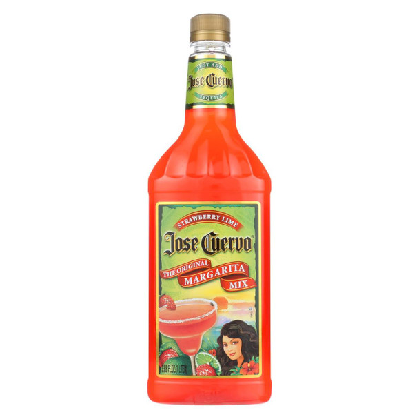 Jose Cuervo - Original Margarita Mix - Strawberry Lime - Case of 12 - 33.8 oz.