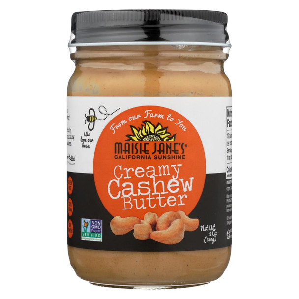 Maisie Jane's Cashew Butter - Case of 12 - 12 oz.