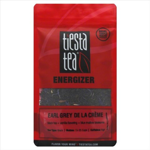 Tiesta Tea Energizer Black Tea - Earl Grey De La Cr?me - Case of 6 - 1.7 oz.