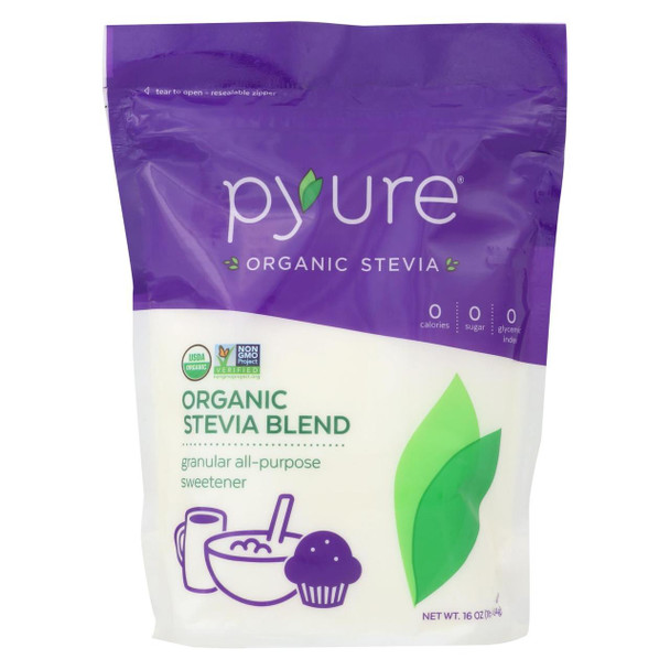 Pyure Sweetener - Organic Stevia - Case of 6 - 16 oz.