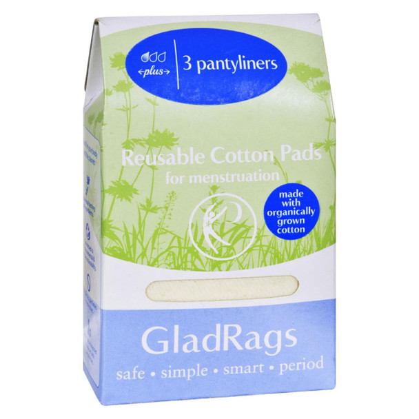 GladRags Pantyliner - Plus - Cotton - Organic - 3 Pack