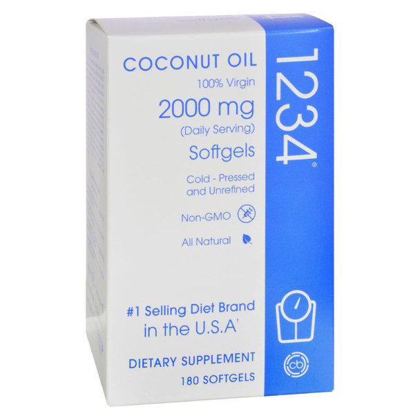 Creative Bioscience Coconut Oil 1234 - 2000 mg - 180 Softgels