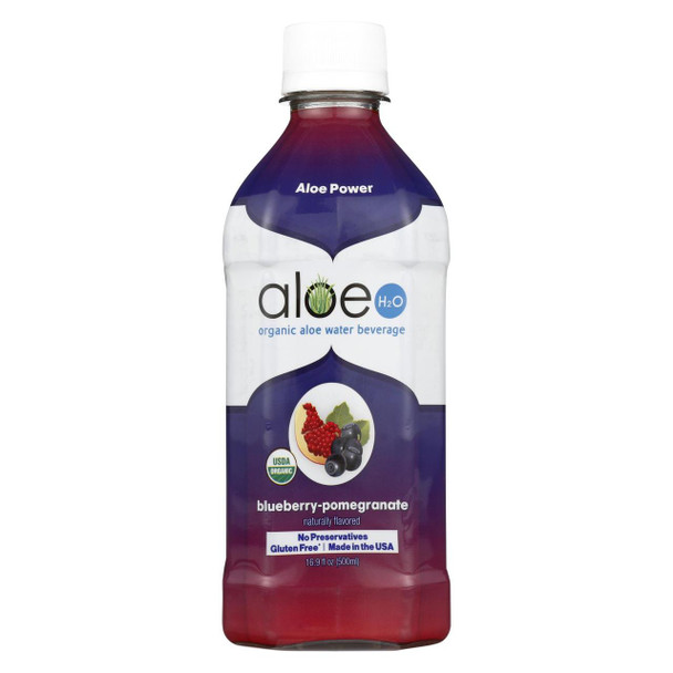 Lily of the Desert - Aloe H2O - Organic - Blueberry-Pomegranate - Gluten Free - 16.9 oz - case of 12