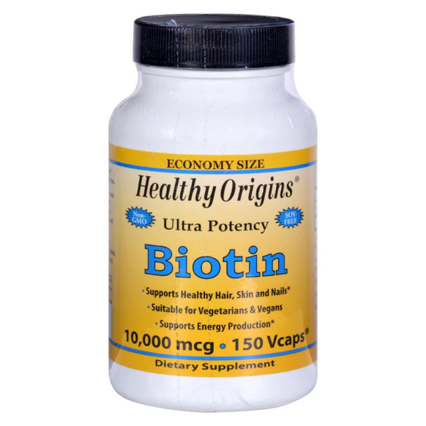 Healthy Origins Biotin - 10000 mcg - 150 Vcaps