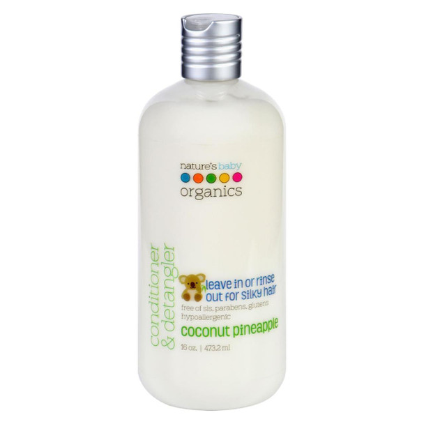 Nature's Baby Organics Conditioner and Detangler - Coconut Pineapple - 16 oz