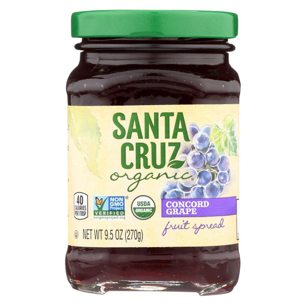 Santa Cruz Organic - Frt Sprd Og2 Concrd Grape - CS of 6-9.5 OZ