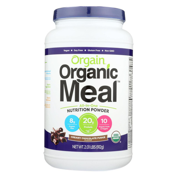 Orgain Organic Meal Powder - Creamy Chocolate Fudge - 2.01 lb