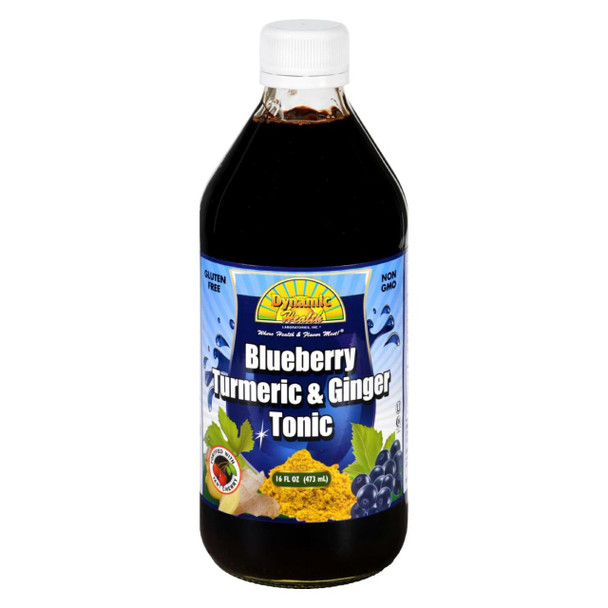 Dynamic Health Tonic - Blueberry Turmeric and Ginger - 16 oz