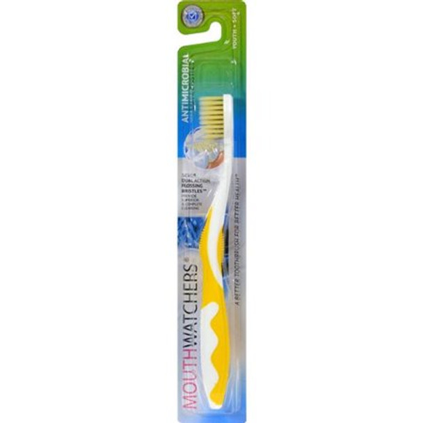 Mouth Watchers Toothbrush Refill - A B - Youth - Yellow - 1 Count - Case of 5