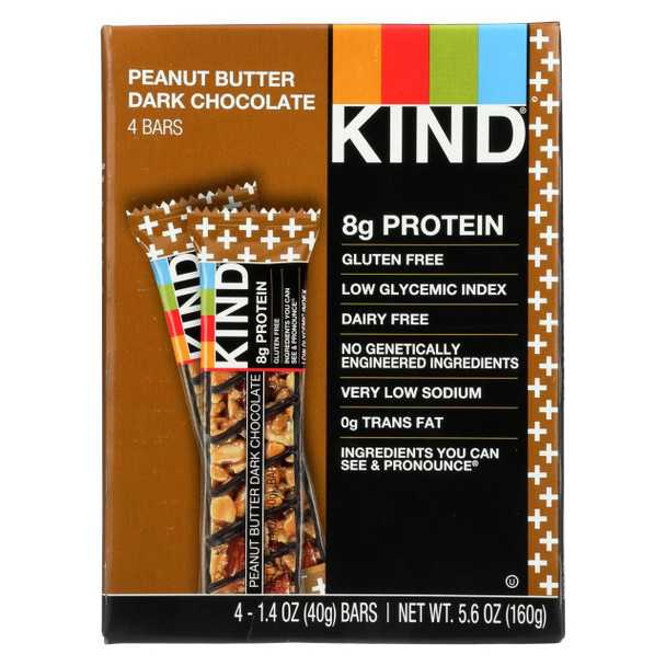 Kind Bar - Peanut Butter - Dark Chocolate - Case of 12 - 4/1.4 oz