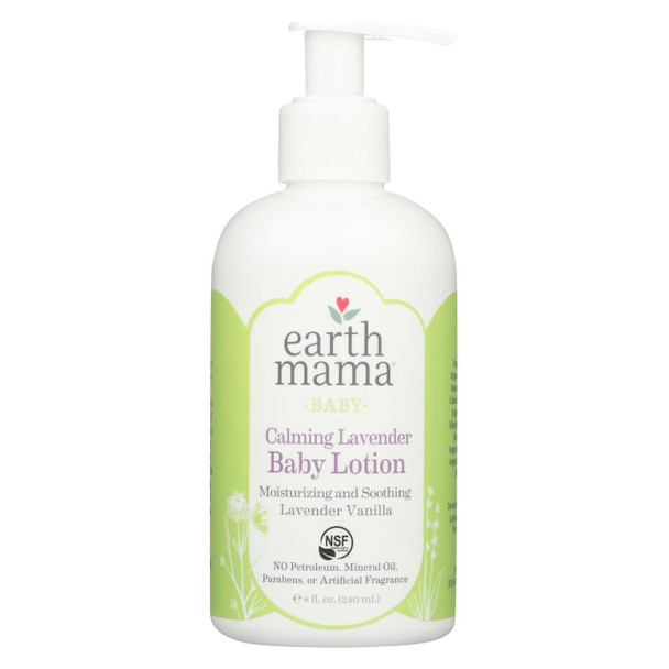 Earth Mama Angel Baby Lotion - Calming Lavender - 8 oz