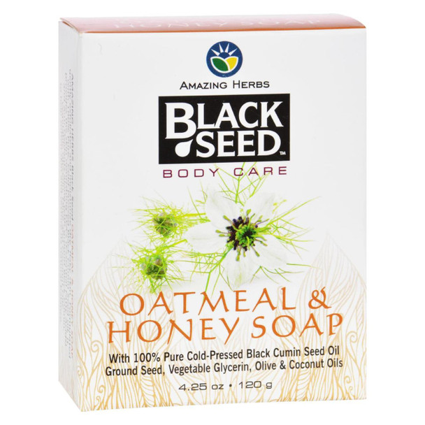 Black Seed Bar Soap - Oatmeal and Honey - 4.25 oz