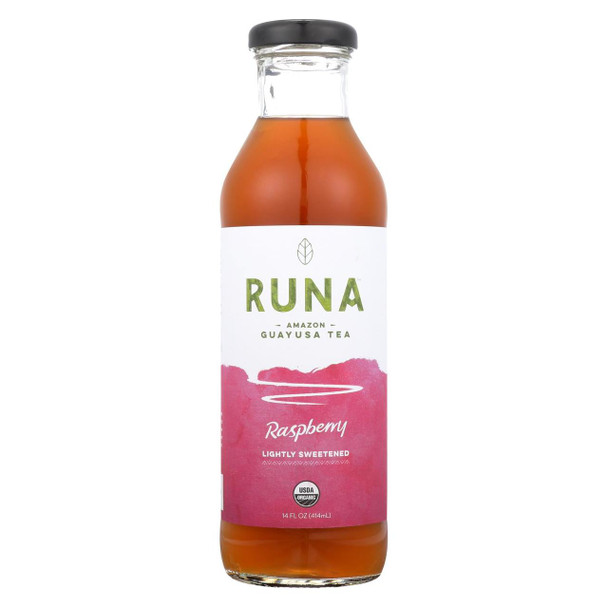 Runa Clean Energy Guayusa Tea - Raspberry - Case of 12 - 14 Fl oz.