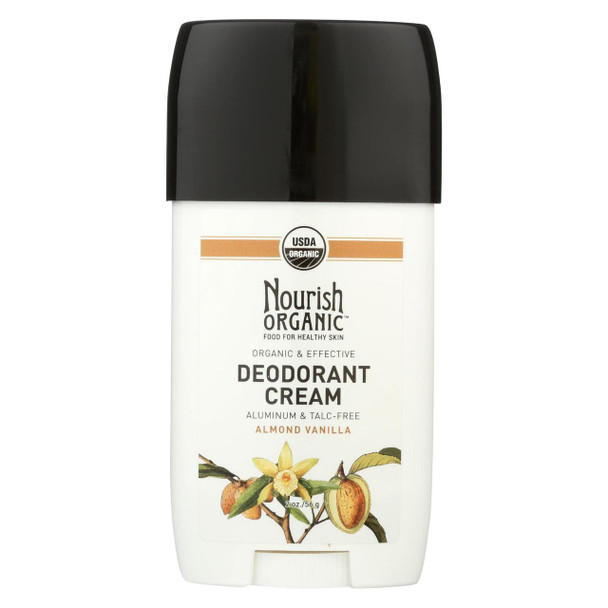 Nourish Organic Deodorant - Cream - Organic - Almond Vanilla - 2 oz