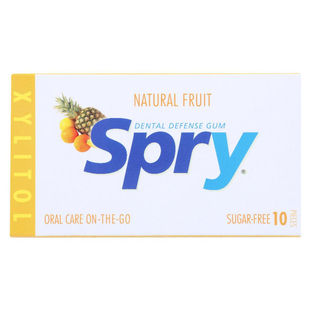 Spry Xylitol Gums - Fresh Fruit - Case of 20 - 10 Count