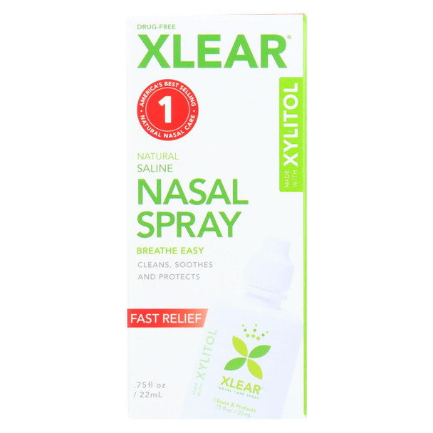 Xlear Saline Nasal Spray with Xylitol - Case of 12 - 0.75 Fl oz.