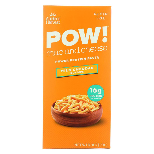 Ancient Harvest Mac and Cheese - Supergrain - Lentil and Quinoa - Mild Cheddar with Elbows - Gluten Free - 6.5 oz - case of 6