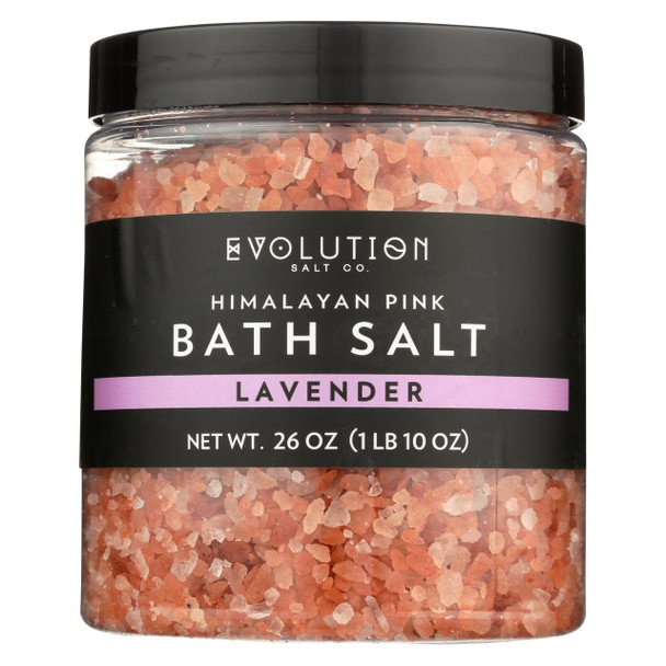 Evolution Salt Bath Salt - Himalayan - Coarse - Lavender - 26 oz