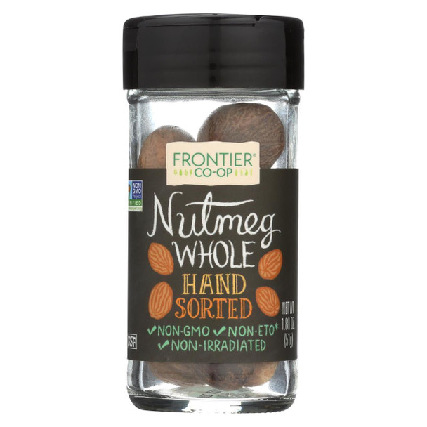 Frontier Herb Nutmeg Whole - Hand Sorted - Case of 12 - 1.8 oz.