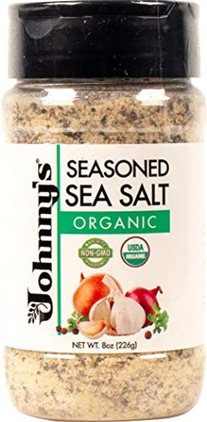 Johnny's Seasoned Sea Salt - Case of 6 - 8 oz.